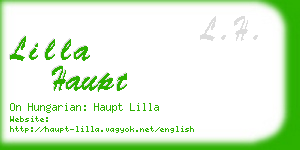 lilla haupt business card